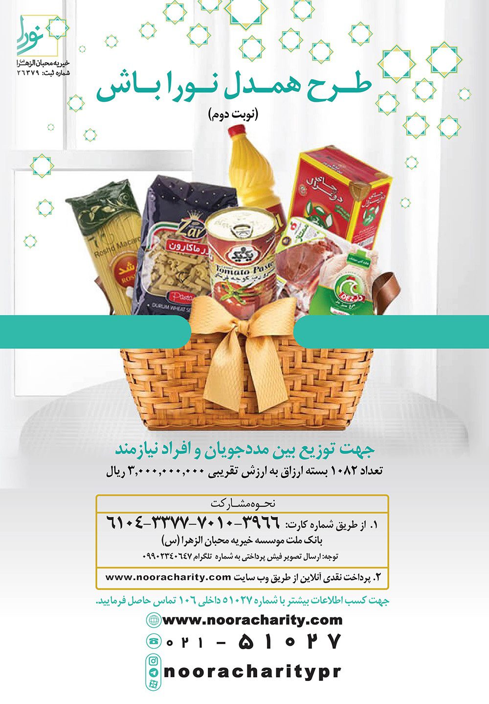 توزیع 1082 بسته ارزاق